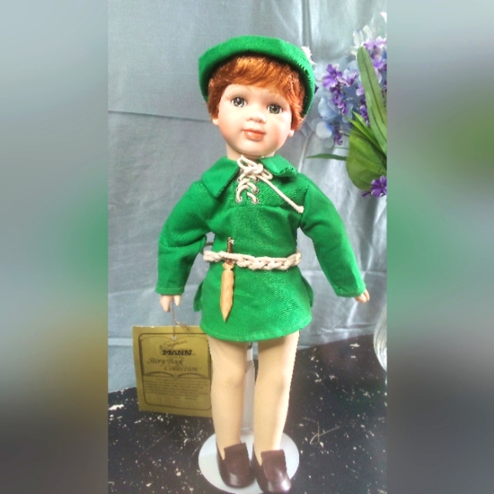 Peter Pan collectable porcelain doll
